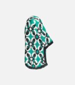 Flower Patik (Green-Black-White)