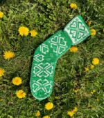 Heart Socks (Green-White)
