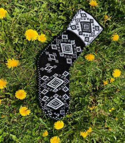 Square Socks (Black-White)