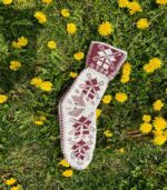 Wind Mill Socks (Bordeaux-Grey)